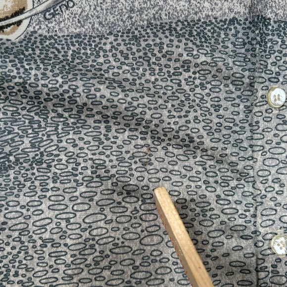 Vintage Geno Shirt Mens L (fits s) Gene Ostro Disco Abstract 1970s Psychadelic - Picture 6 of 9